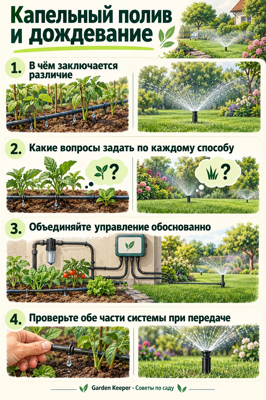 Памятка: В чём заключается различие. Какие вопросы задать по каждому способу. Объединяйте управление обоснованно. Проверьте обе части системы при передаче.